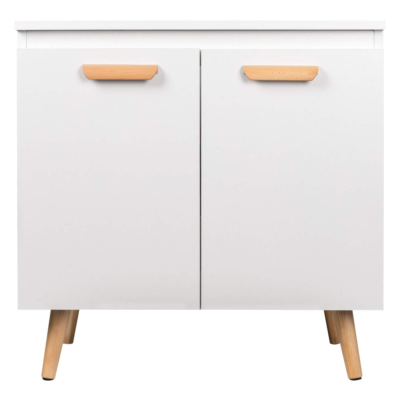 EUGAD Waschbeckenunterschrank Unterschrank Badezimmerschrank Waschtisch Badschrank Beistellschrank mit 2 Türe 60 x 40 x 60,5 cm Weiß
