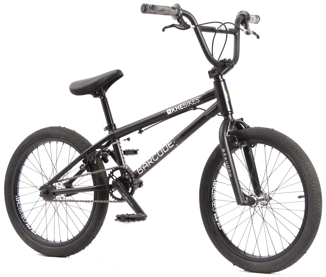 KHEbikes BMX Fahrrad Barcode LL Aluminium, 20 Zoll, schwarz, patentierter Affix 360° Rotor, für Kinder und Jugendliche, superleichtes Gewicht - nur 10,0kg!