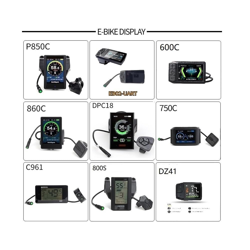 HalloMotor Ebike M615 G320 BBSHD BBS03 48V 1000W/52V 1000W BB 68mm 100mm 120mm Mittelmotor Umbausätze für Moutain Road Bike, Dreirad (52V 1000W BB:68-73mm, P860C)