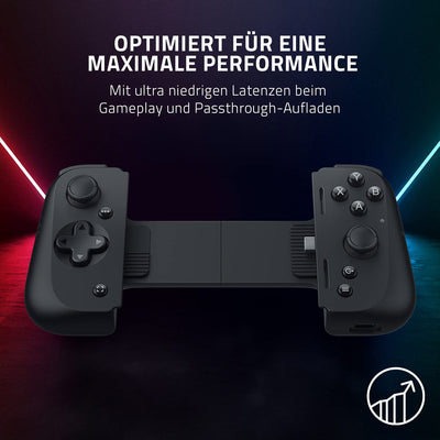 Razer Kishi V2 für iPhone - Mobile Gaming Controller (Universal Fit mit ausziehbarer Brücke, Streaming von PC- und Konsolenspielen, Ergonomisches Design, Powered by Nexus App) Schwarz