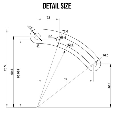 E Bike Power E Bike Drehmomentarm Set Universal M14 Heavy Duty Elektrofahrrad E Bike Hinterachse 6mm dick aus Edelstahl Anzug 1000W 2000W 3000W Motoren
