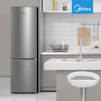 Midea MERB276FGE02A Kühl-/Gefrierkombination/180 cm Höhe/NoFrost/Doppelte Steuerung/Super-Kühlfunktion/219 kWh/Jahr/199L Kühlteil/71L Gefrierteil