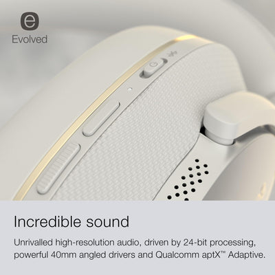 Bowers & Wilkins PX7 S2e Over-Ear-Kopfhörer mit Geräuschunterdrückung, kabellos, Qualcomm aptX™ Adaptive & Schnellladung, 30 Stunden Wiedergabe, sechs integriertes Mikrofon, Wolkengrau