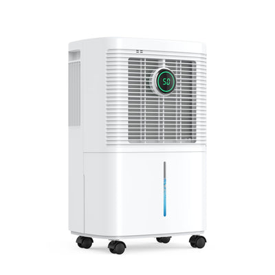 Innvitop Luftentfeuchter Elektrisch 12L/24h mit Digitaler Luftfeuchtigkeitsanzeige, 24H Timer, Kontinuierliche Entwässerung, Raumentfeuchter, Wäschetrocknung, Geeignet für den Wohnung/Keller