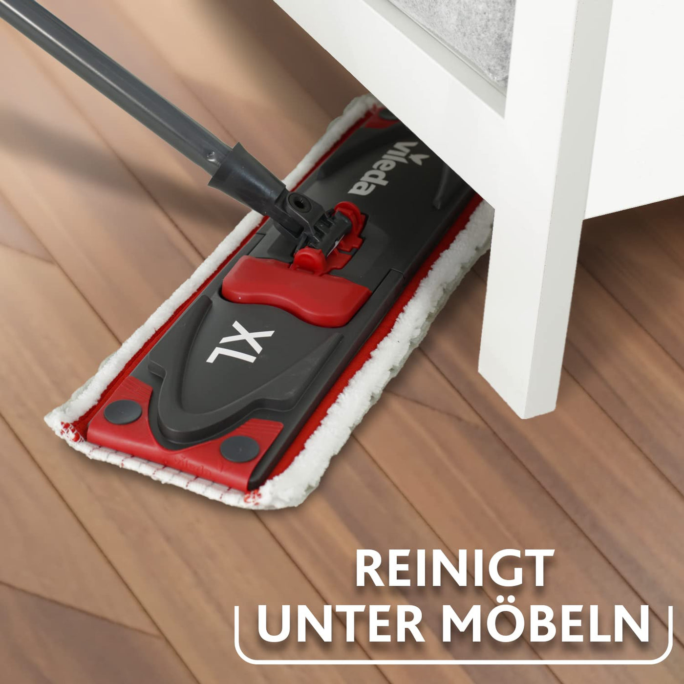 Vileda Ultramax Turbo XL Set, XL Bodenwischer mit Teleskopstiel für große Flächen, Mikrofaser-Wischbezug, Eimer mit Schleuder, für alle Hartböden, Love it Clean, Eco-Verpackung