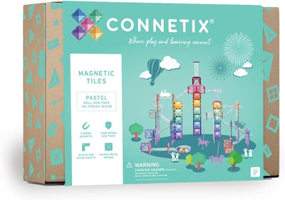 CONNETIX Magnetische Fliesen Pastell Ball Run Packen, 106 Stück