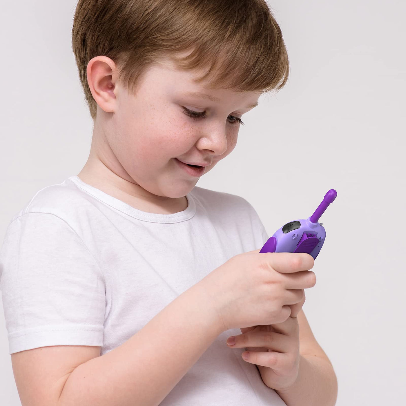 Walkie Talkie Kinder,HPROMOT 2 Pack Aufladbar Walkie Talkies, 16-Kanal Kinder Spielzeug für Jungen Mädchen, Abenteuer im Freien Outdoor Camping Wandern