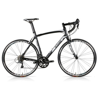 28 Zoll Rennrad Wizard Spark 2.5 Shimano Claris 16 Gang Race Bike Fahrrad Rh 56cm schwarz
