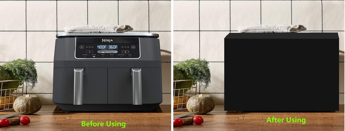 Strapazierfähige, hitzebeständige, wasserdichte und staubdichte Abdeckung für Ninja Foodi Dual Zone Digitale Heißluftfritteuse AF300EU und COSORI Heißluftfritteuse 6,2L CAF-P652-KEU