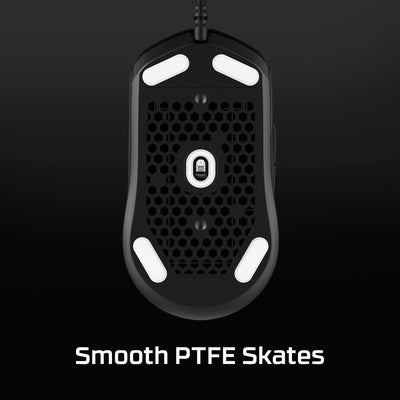 HyperX Pulsefire Haste 2, Kabelgebundene Gaming-Maus, 53 g, 26K Sensor, 26.000 DPI, 8000 Hz Abfragerate, 6 Programmierbare Tasten, RGB-Beleuchtung, PC/Xbox/PS-kompatibel, Schwarz