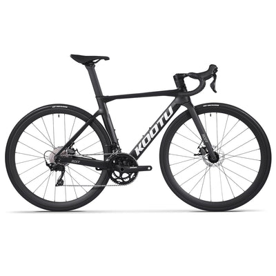 KOOTU Carbon Rennrad, T800 Leichtes Carbonfaser-Rahmen-Rennrad mit 105 R7000 22-Gang-Gruppenschaltung und mechanischer Scheibenbremse für Erwachsene.