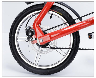 Kcolic Ultraleichtes Mini Faltrad, 16-Zoll Fahrrad, Tragbares Outdoor U Bahn Transportfahrzeug, Faltbares Fahrrad Für Männer Und Frauen B,16inch