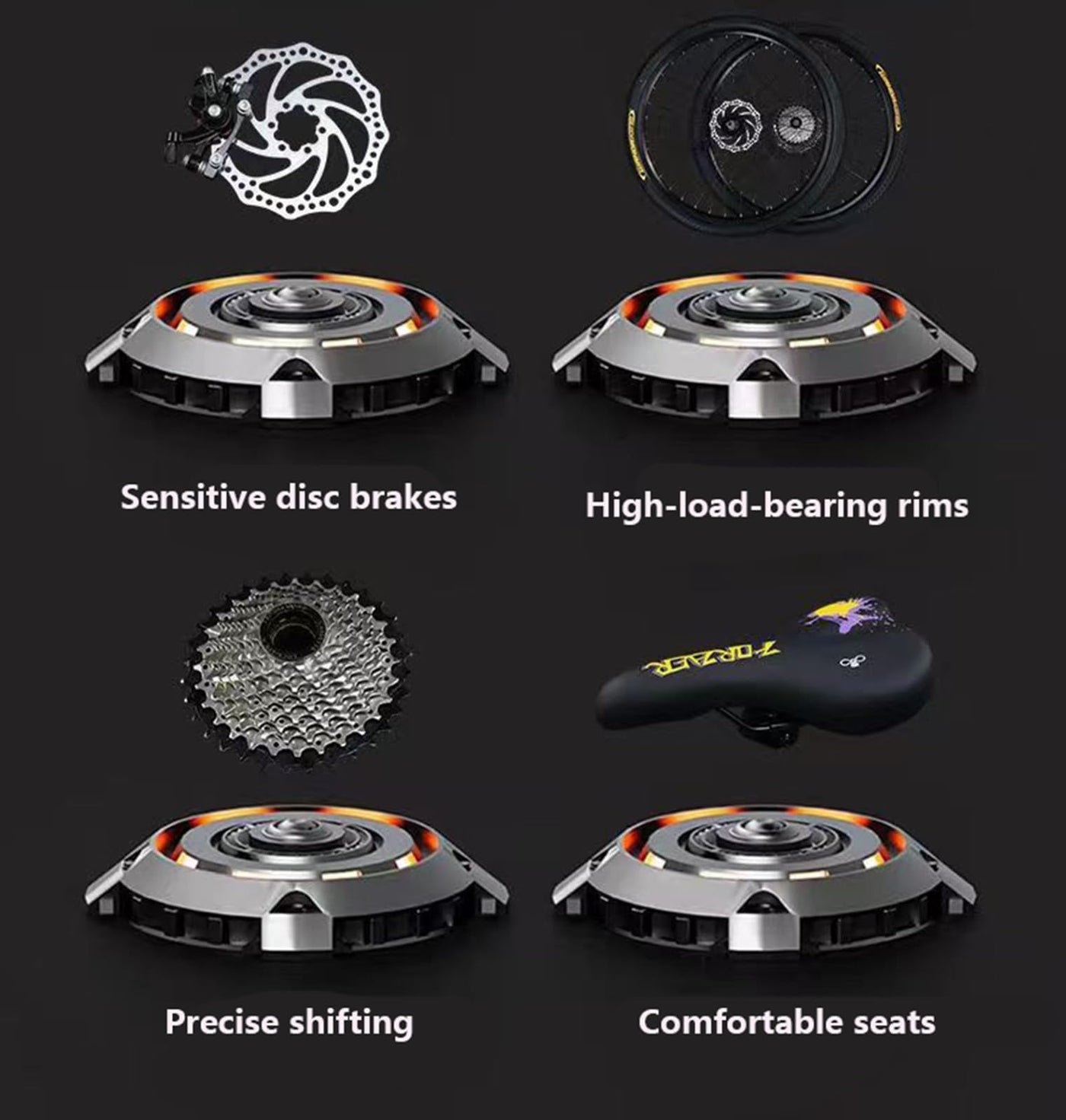 Wmmner Mountainbike 26 Zoll Speed Offroad Herren Rennrad Erwachsene Frauen Jugendliche Mittelschüler Rennrad/C/24-Gang