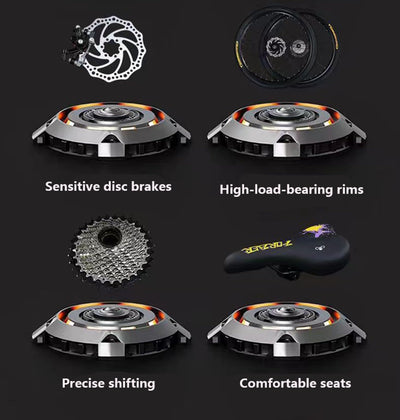 Wmmner Mountainbike 26 Zoll Speed Offroad Herren Rennrad Erwachsene Frauen Jugendliche Mittelschüler Rennrad/C/24-Gang