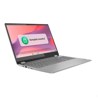 Lenovo Chromebook IdeaPad Flex 3 Convertible Laptop | 15.6" Full HD Display | Intel Celeron N4500 | 8GB RAM | 128GB eMMC | Intel UHD Grafik | ChromeOS | QWERTZ | grau | 3 Monate Premium Care