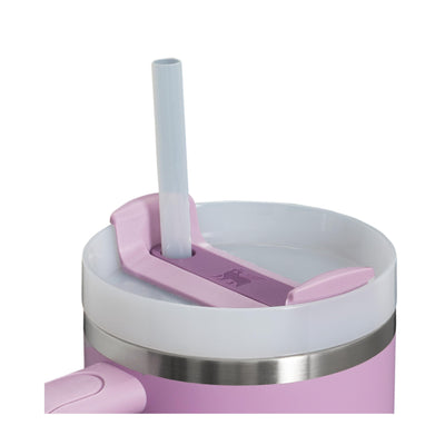 Stanley Quencher H2.0 FlowState Trinkflasche mit Strohhalm 1.2L - Thermobecher Kühlt 11 Stunden - 48 Stunden Eisgekühlt - Spülmaschinenfest - Thermosflasche BPA Frei - Kaffeebecher To Go - Lilac