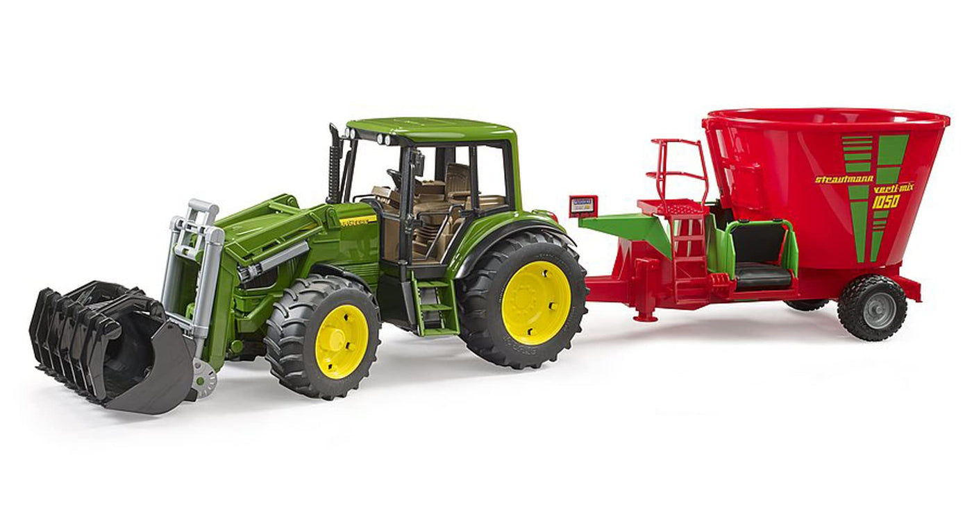 bruder 02127 - Strautmann Verti-Mix 1050 Futtermischwagen - 1:16 Mischwagen Bauernhof Pferdehof Landwirtschaft