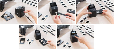 Somikon Dia und Negativscanner: Stand-Alone-Dia- & Negativ-Scanner mit 2,4" / 6,1 cm Display, 14,6 MP (Dia Betrachter, Dia Digitalisierer, Digitalisierung)