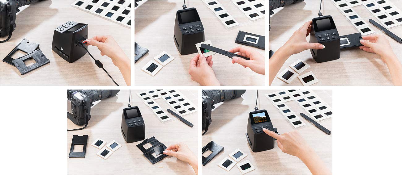 Somikon Dia und Negativscanner: Stand-Alone-Dia- & Negativ-Scanner mit 2,4" / 6,1 cm Display, 14,6 MP (Dia Betrachter, Dia Digitalisierer, Digitalisierung)