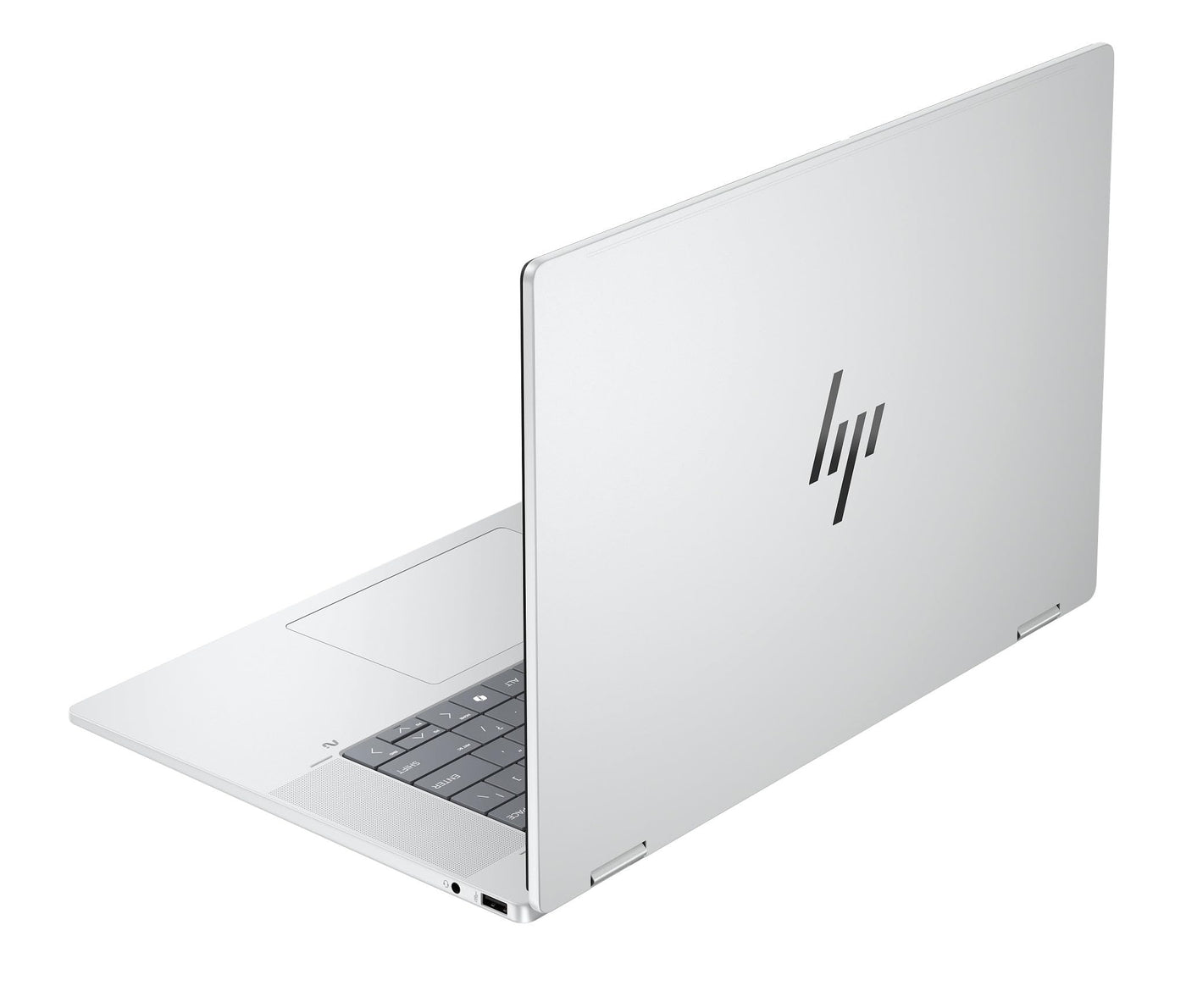 HP OmniBook X Flip, Copilot+ PC, 16" OLED Touch, Intel Core Ultra 7 258V (47 NPU Tops), 32 GB RAM, 1 TB PCIe Gen4 SSD, Intel Arc 140 GPU, Windows 11, KI-gestützt, Convertible Laptop, QWERTZ, Silber