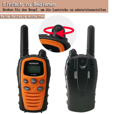 Walkie Talkies für Erwachsene Funkgeräte mit großer Reichweite - PMR, VOX Freisprecheinrichtung 5 km mit Taschenlampe LED-Hintergrundbeleuchtung