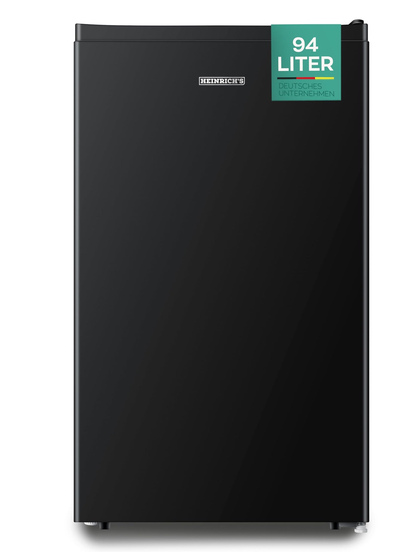 Heinrich´s Getränkekühlschrank 94L klein kompakt leise: 36db Mini-Bar; Tisch-Kühlschrank mit 7 Temperaturstufen, Mini Kühlschrank freistehend, perfekt geeignet für Büro Camping Garten Outdoor,schwarz