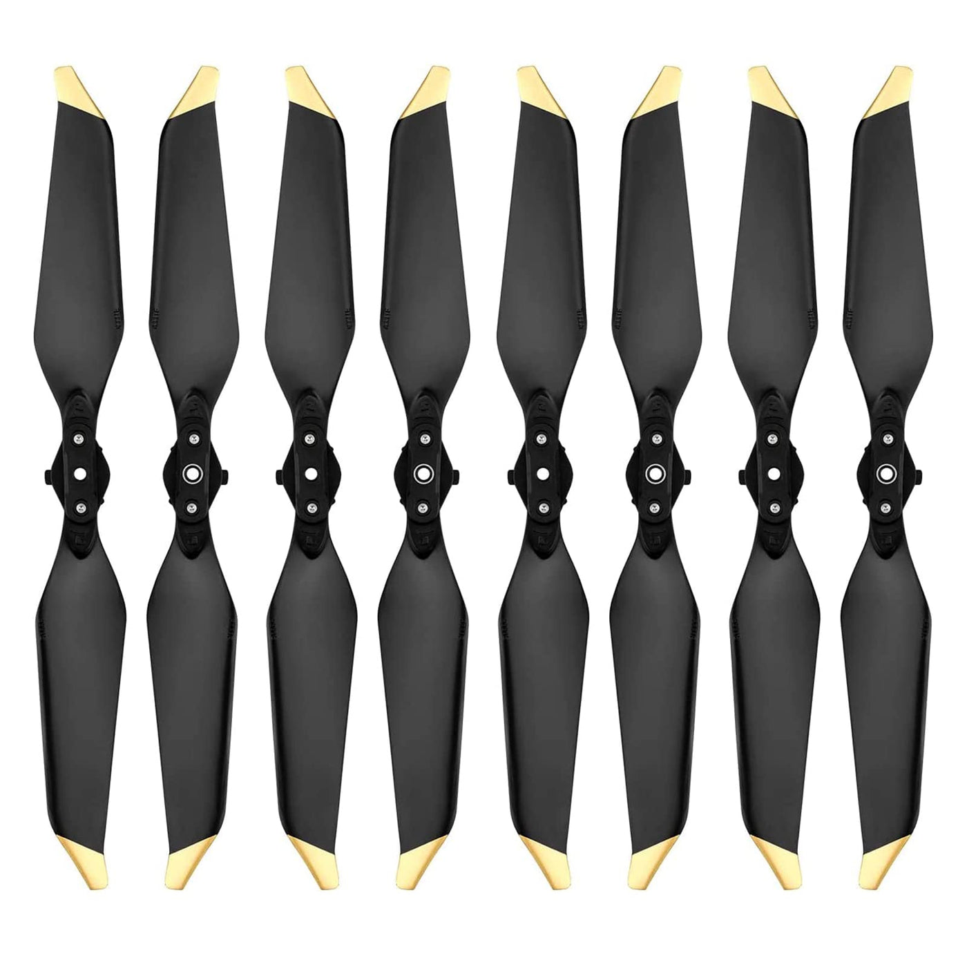 4 Paar Mavic Pro/Mavic Pro Platinum Propeller Ersatzpropellerblätter Geräuscharmes Quick-Release 8331F Flügel für DJI Mavic Pro/Mavic Pro Platinum Drohnen Zubehör Gold Spitzen