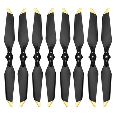 4 Paar Mavic Pro/Mavic Pro Platinum Propeller Ersatzpropellerblätter Geräuscharmes Quick-Release 8331F Flügel für DJI Mavic Pro/Mavic Pro Platinum Drohnen Zubehör Gold Spitzen