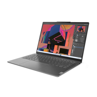 Lenovo Yoga Slim 6 Laptop | 14" WUXGA OLED Display | AMD Ryzen 5 7540U | 16GB RAM | 512GB SSD | AMD Radeon 740M Grafik | Win11 Home | QWERTZ | grau | 3 Monate Premium Care