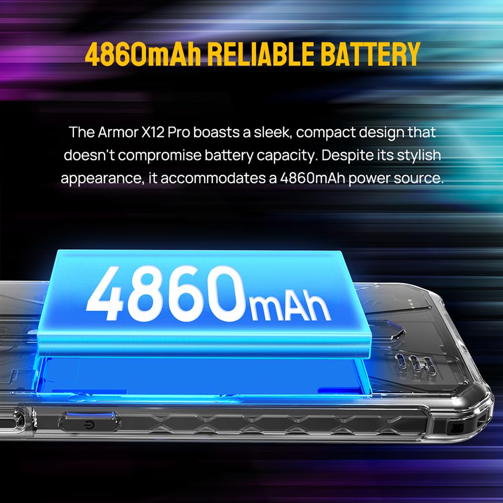 Ulefone Armor X12 Pro Outdoor Handys ohne Vertrag, MTK G36 8GB+64GB Outdoor Smartphone Android 13, 13MP+8MP, 5.45" HD+, 4860mAh Akku, IP68 Handy ohne Vertrag, Dual SIM 4G NFC OTG GPS FM,Grün