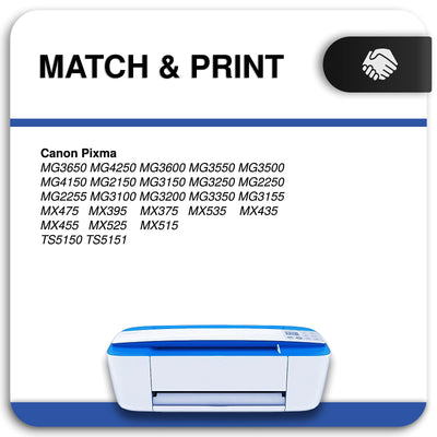 Inkwood 540XL Schwarz Kompatibel für Canon Druckerpatronen 540, Canon PG 540 XL für TS5150 Druckerpatronen, für Canon Pixma TS5151, MG3650, MG3650s, MG4250, MG3600, MX475, MX535 Patronen