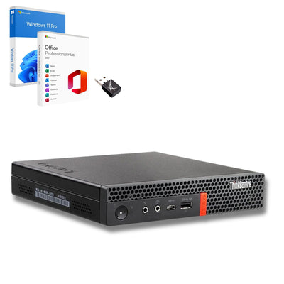 Lenovo Mini-PC ThinkCentre Core Full | Core i5 bis 3,50 GHz | RAM 32GB | NVMe SSD 512 GB WLAN | USB-C | Win 11 Professional Office 2021 36 Monate Garantie (erneuert)