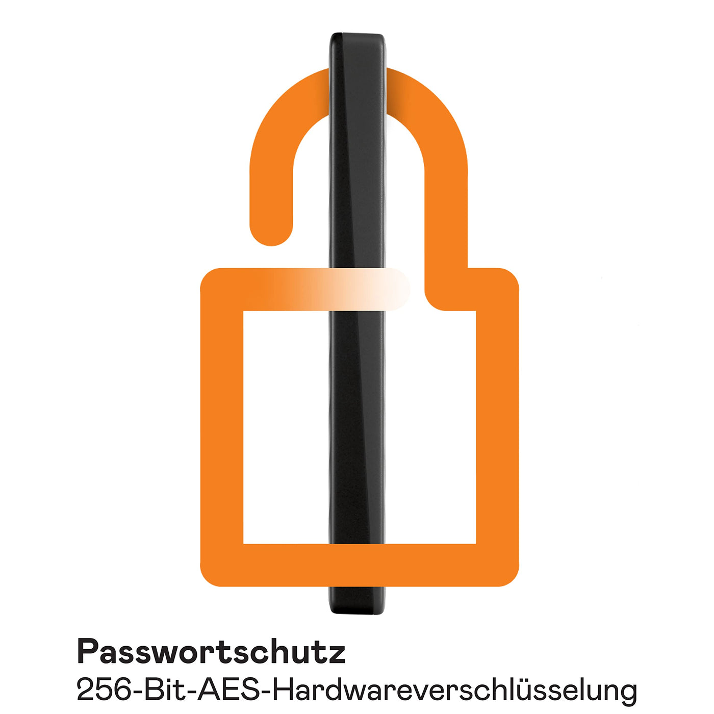 WD My Passport externe Festplatte 2 TB (mobiler Speicher, schlankes Design, herunterladbare Software, automatische Backups, Passwortschutz) Schwarz - auch kompatibel mit PC, Xbox und PS4