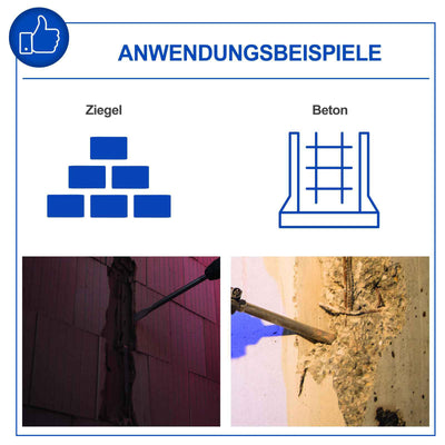 Scheppach Abbruchhammer AB1500x Betonhammer | 20J Schlagkraft | 1300W Leistung | SDS-Max | 4100 BPM | 6kg leicht | inkl. Spitz- und Flachmeißel und Koffer