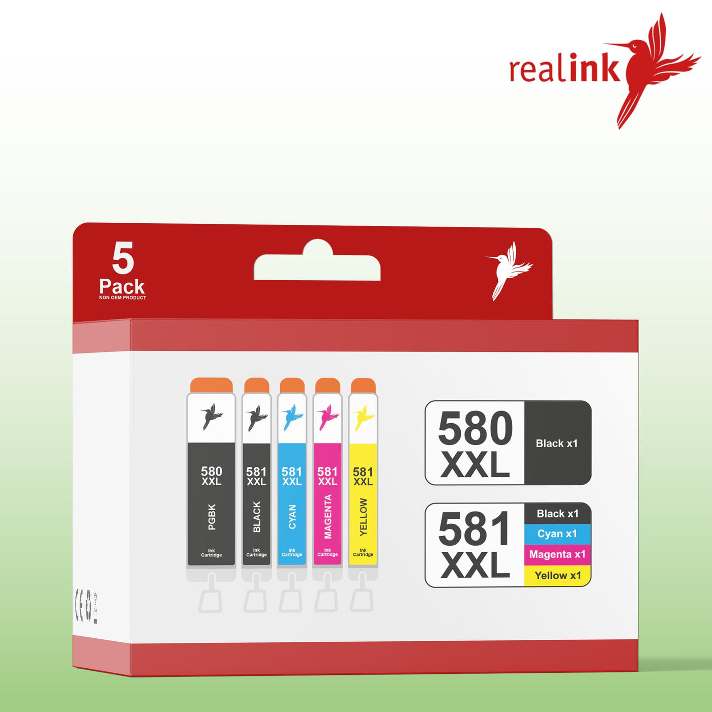 realink Bundle TS6350a Drucker (mit Scanner und Kopierer) mit 10 XXL Druckerpatronen