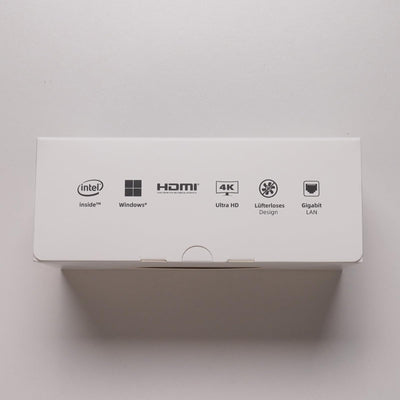 MeLE PCG02 Lüfterloser Mini PC Stick Windows 11 Home Celeron N4000(bis zu 2.6GHz) 4GB LPDDR4 128GB ROM Micro Computer Kleiner Desktop mit Gigabit Ethernet, 4K HDMI