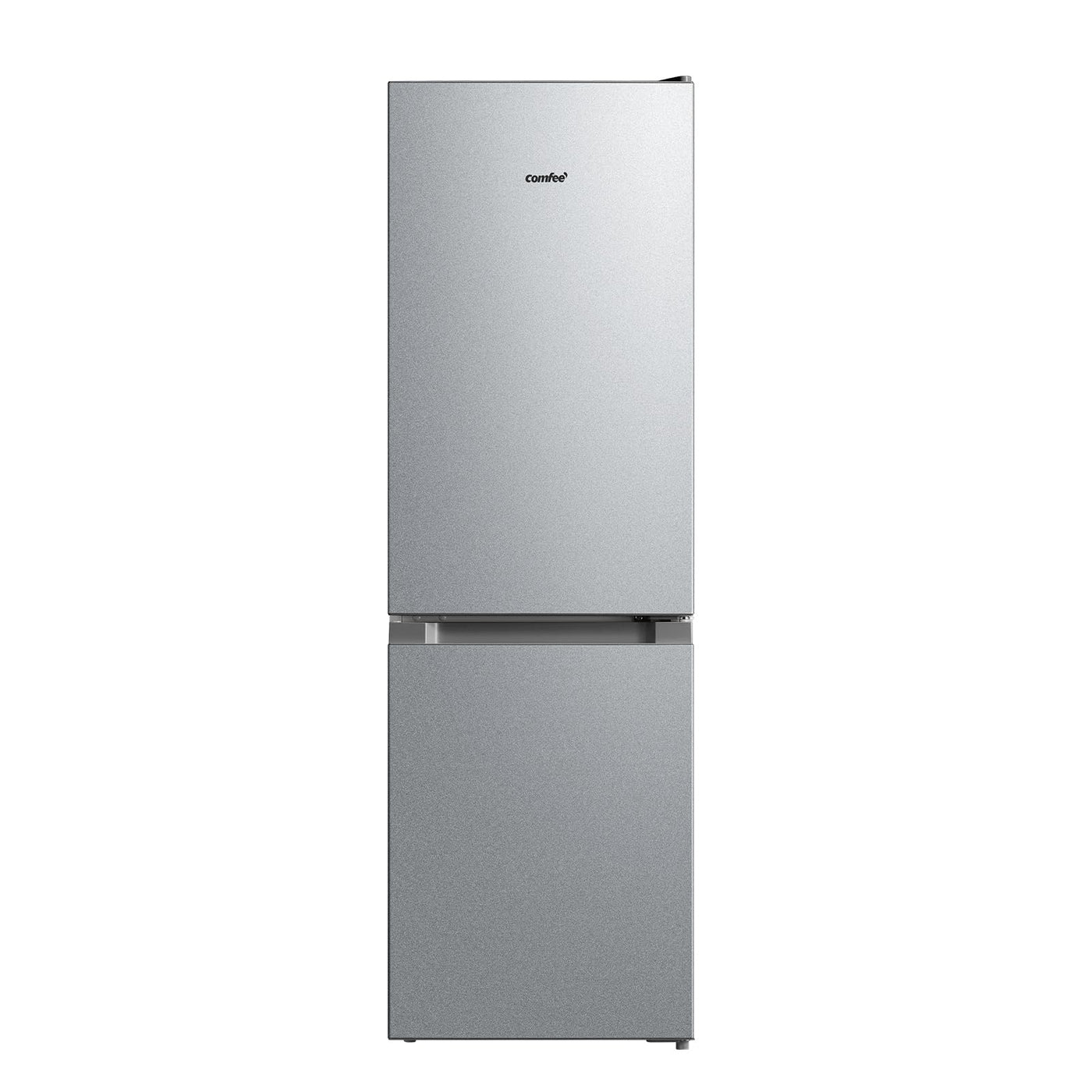 Comfee RCB169DS3 Kühlschrank mit Gefrierfach 150cm Höhe/Kühl-/Gefrierkombination Freistehend/Low Frost/174L/leise Kühlgefrierkombi 38dB/Einstellbare Kühlschranktemperatur/LED-Licht/156 kWh/Jahr/Silber
