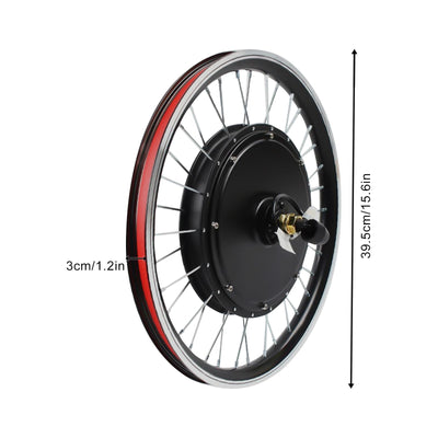 20 Zoll 48V 30A Elektro-Fahrrad Kit E-Bike Elektrofahrrad Umbausatz Vorderrad 1000W Conversion Motor Set Fahrrad Nabenmotor Anzeige Frontmotor Elektrisches Fahrrad-Rad Naben-Frontmotor-UmrüStsatz