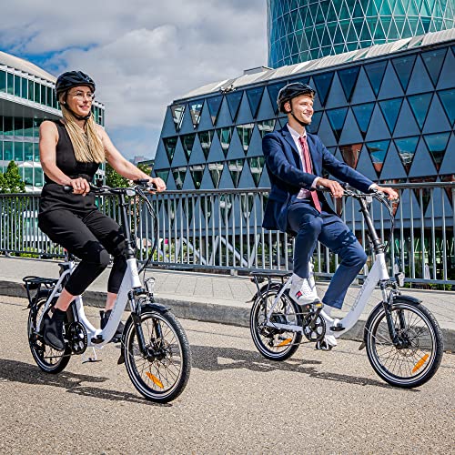 VecoCraft E-Pax e Bike klapprad, Elektro klapprad 20 Zoll, mit herausnehmbarem 36V 13Ah Akku, Reichweite bis zu 55-95km, 250W Heckmotor, 7-Gang elektrofahrräder