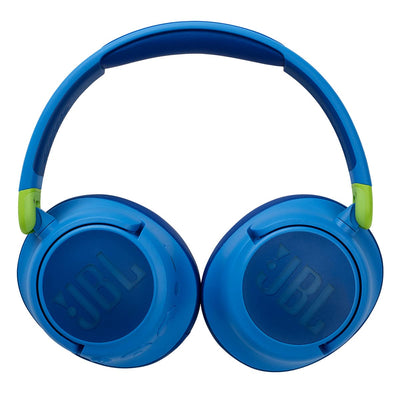 JBL JR 460NC On-Ear-Kopfhörer, kabellos, für Kinder, bis zu 30 Stunden Wiedergabe und sicherer Klang – Blau