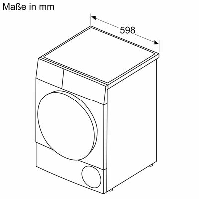 Siemens WQ45H2BECO, iQ500, Smarter Wärmepumpentrockner 9 kg, Selbstreinigender Kondensator, autoDry, speedPack, Reversierende Trommel, Nachlegefunktion, halbe Beladung, Trommelinnenbeleuchtung, Weiß