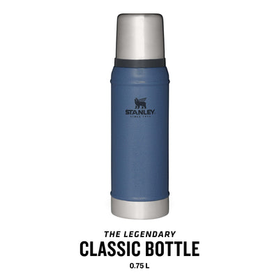 Stanley Classic Legendary Thermosflasche 750ml - Thermos Hält 20 Stunden Heiß oder Kalt - Edelstahl Thermoskanne - BPA-Frei - Spülmaschinenfest - Hammertone Lake