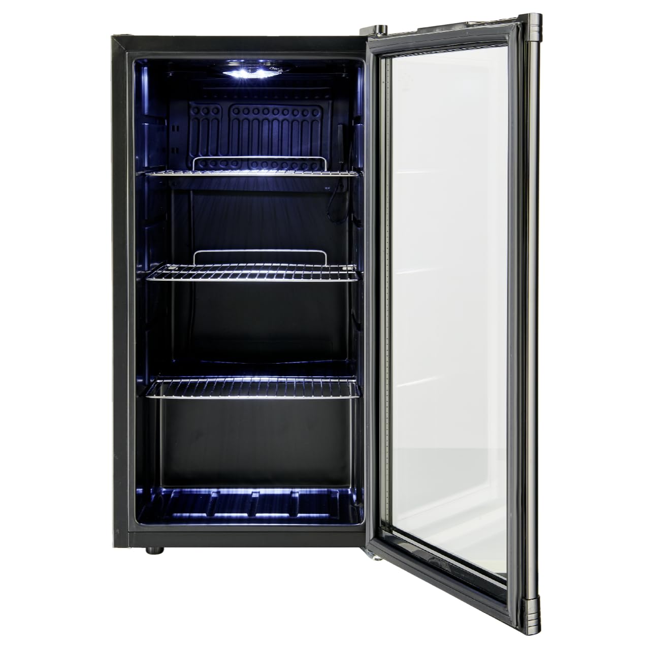 METRO Professional Mini-Kühlschrank GPC1088, 88 L, 1.052 kWh/24h, 3 Edelstahl-Drahtböden, schwarz