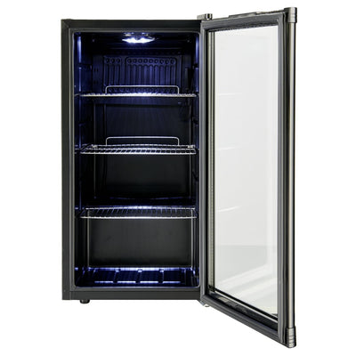 METRO Professional Mini-Kühlschrank GPC1088, 88 L, 1.052 kWh/24h, 3 Edelstahl-Drahtböden, schwarz