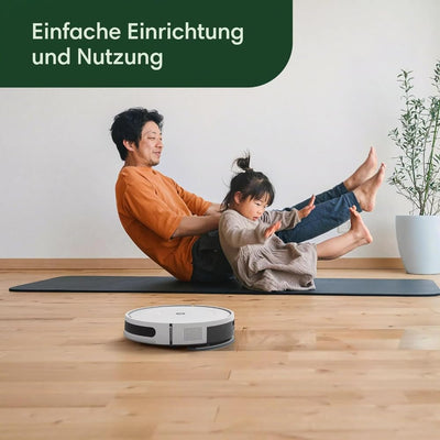 iRobot Roomba Combo Essential Saug- und Wischroboter (Y0112), leistungsstarkes Saugen und Wischen, 4-Stufen-Reinigungssystem, 3 Saugstufen, Spot-Cleaning, steuerbar über App, Tasten oder Sprache, Weiß
