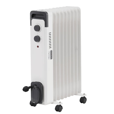 STAHLMANN Ölradiator ZR17 2000 Watt – Elektroheizung Energiesparend bis 40 qm Fläche – Heizung Elektrisch mit Thermostat und 3 Heizstufen – Elektrisches Heizgerät, Electric Heater Weiss