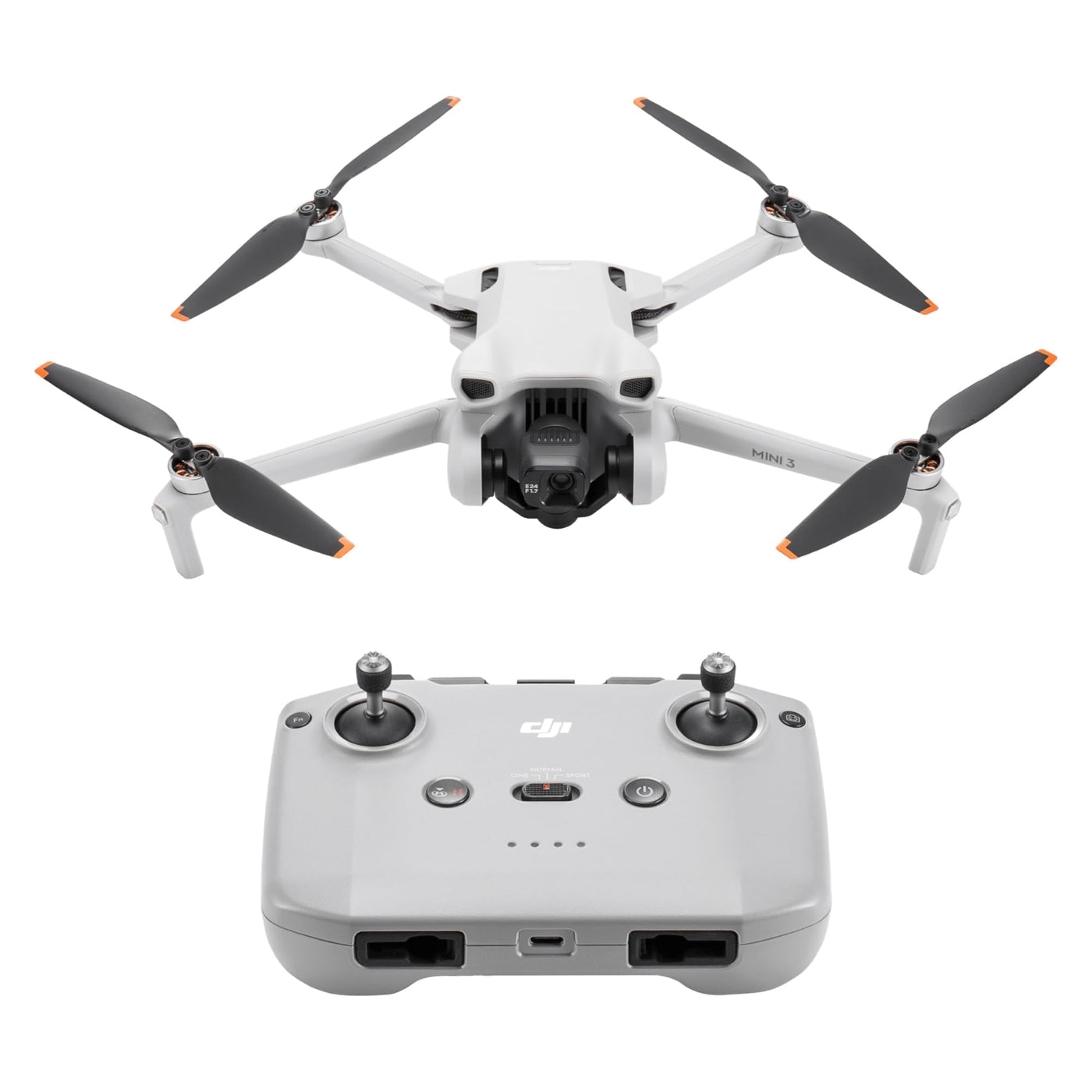 DJI Mini 3 Drohne – Ultraleichte Faltbare 4K HDR Video Kameradrohne unter 249g, 38 min Flugzeit, Echte Vertikalaufnahmen, 3-Achsen-Gimbal, 10 km HD-Videoübertragung, Windresistent, Autom. Rückkehr, C0