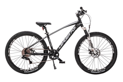 26 Zoll Alu Mountainbike Leader Fox Factor 8 Gang Scheibenbremse Rh 41 cm schwarz Weiss