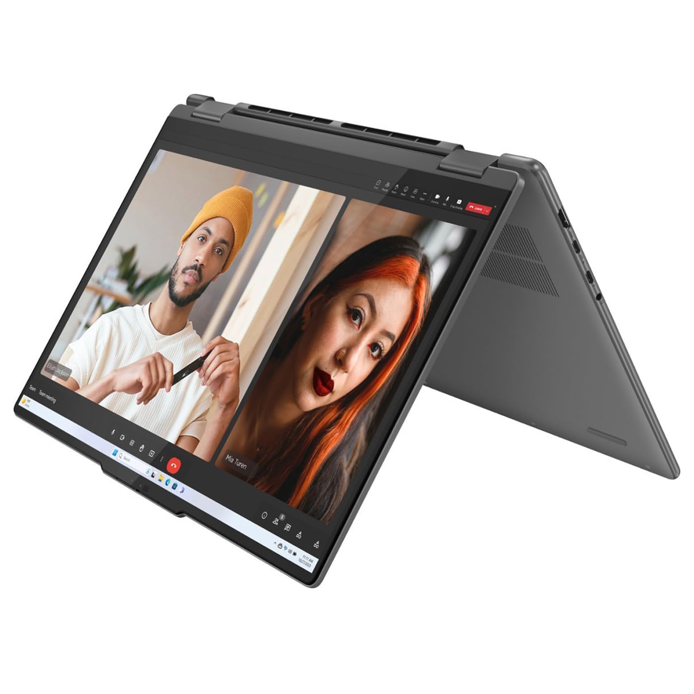 Lenovo Yoga 7i 2-in-1 Laptop, 16 Zoll 2K Touchscreen, Core Ultra 5 125U (Beats i7-1355U), 16GB LPDDR5X, 1TB SSD, 300 Nits, Hintergrundbeleuchtung, TB4, HDMI 2.1, FP, WiFi 6E, Webcam, PDG Portable