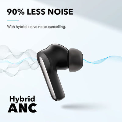 soundcore by Anker P3i Bluetooth Kopfhörer, In Ear Kopfhörer kabellos, Hybride Aktive Geräuschunterdrückung, 4 Mikrofone, 10mm Audiotreiber, Individueller EQ in App, 40H Akku, Bluetooth 5.2(Schwarz)